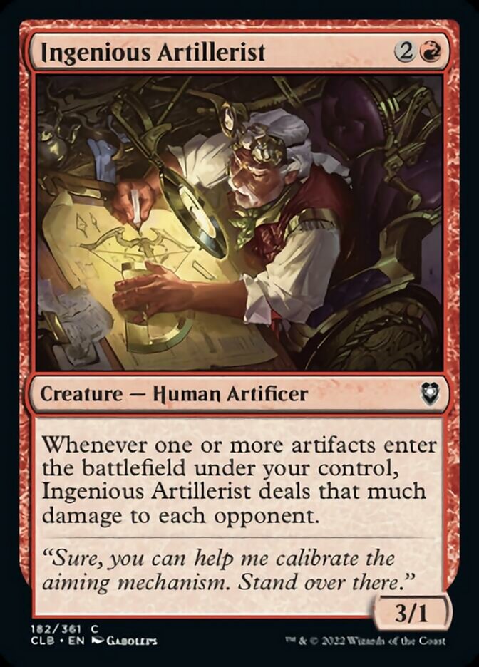 Ingenious Artillerist [Commander Legends: Battle for Baldur's Gate] | Card Citadel