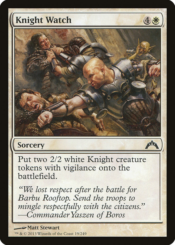 Knight Watch [Gatecrash] | Card Citadel