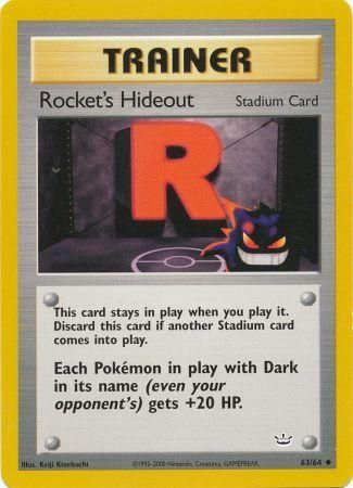Rocket's Hideout (63/64) [Neo Revelation Unlimited] | Card Citadel