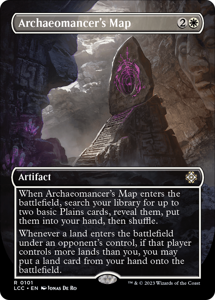 Archaeomancer's Map (Borderless) [The Lost Caverns of Ixalan Commander] | Card Citadel