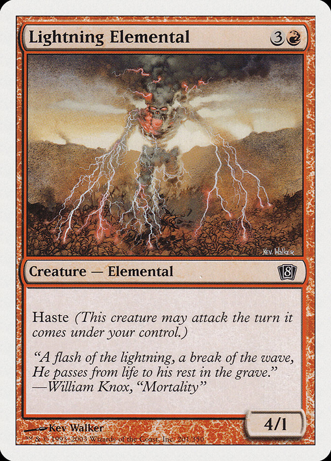 Lightning Elemental [Eighth Edition] | Card Citadel