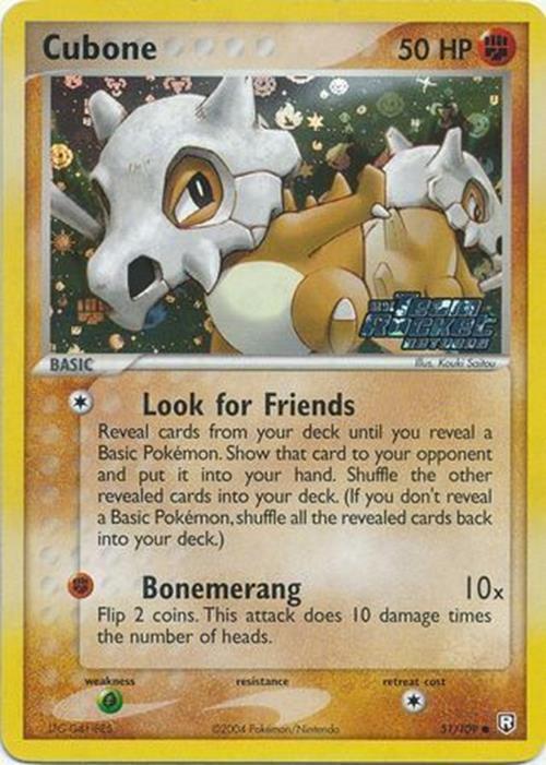 Cubone (51/109) (Stamped) [EX: Team Rocket Returns] | Card Citadel