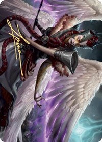 Firja, Judge of Valor Art Card (Gold-Stamped Signature) [Kaldheim: Art Series] | Card Citadel