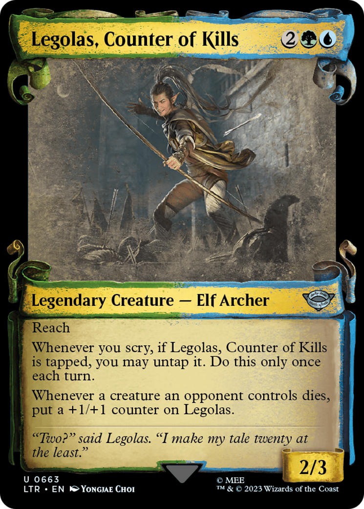 Legolas, Counter of Kills [The Lord of the Rings: Tales of Middle-Earth Showcase Scrolls] | Card Citadel