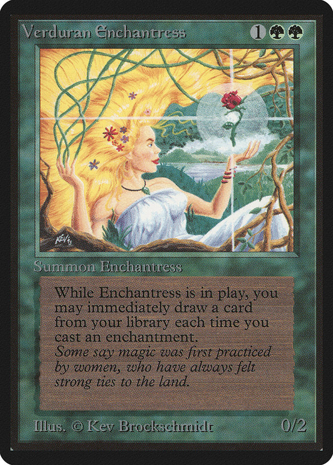 Verduran Enchantress [Limited Edition Beta] | Card Citadel