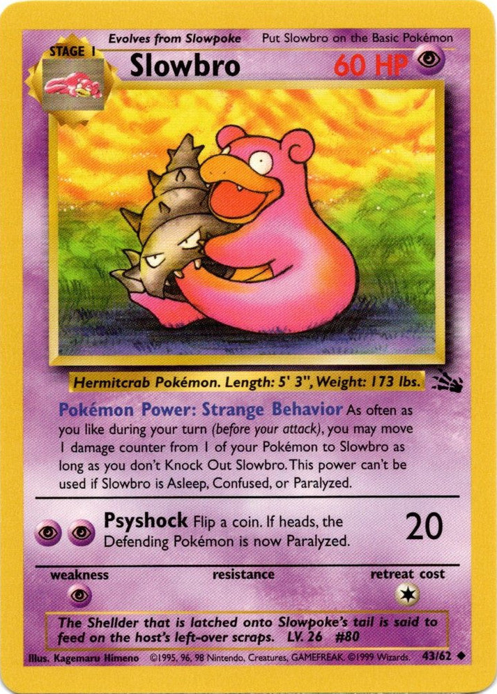Slowbro (43/62) [Fossil Unlimited] | Card Citadel