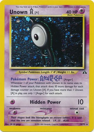 Unown [A] (14/75) [Neo Discovery Unlimited] | Card Citadel