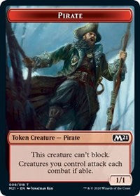 Pirate // Weird Double-sided Token [Core Set 2021 Tokens] | Card Citadel