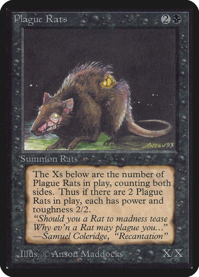 Plague Rats [Limited Edition Alpha] | Card Citadel