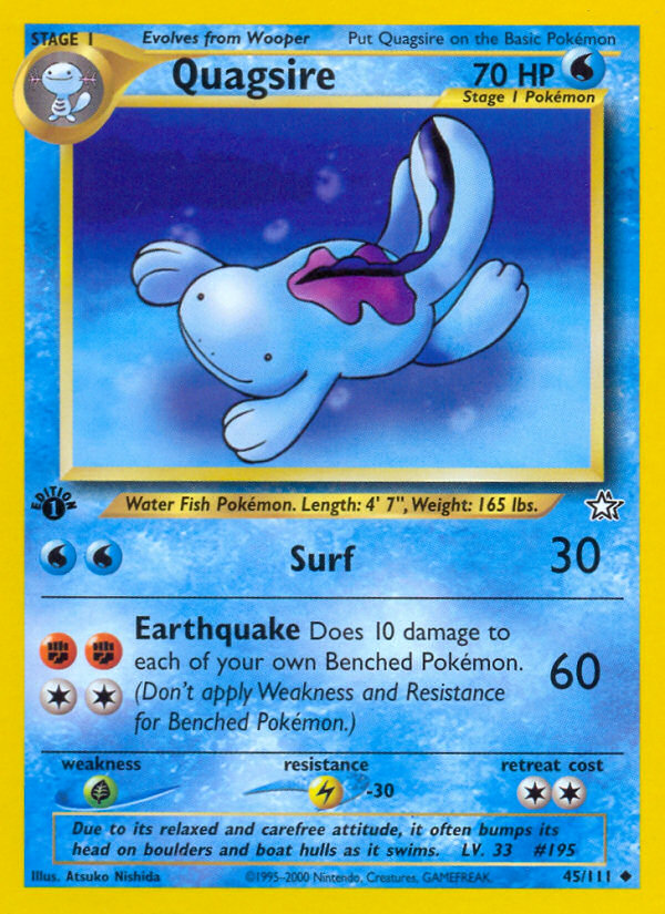 Quagsire (45/111) [Neo Genesis 1st Edition] | Card Citadel