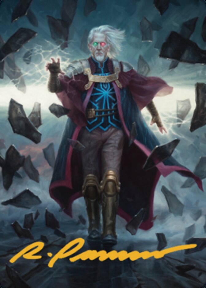 Urza, Planeswalker Art Card (Gold-Stamped Signature) [The Brothers' War Art Series] | Card Citadel