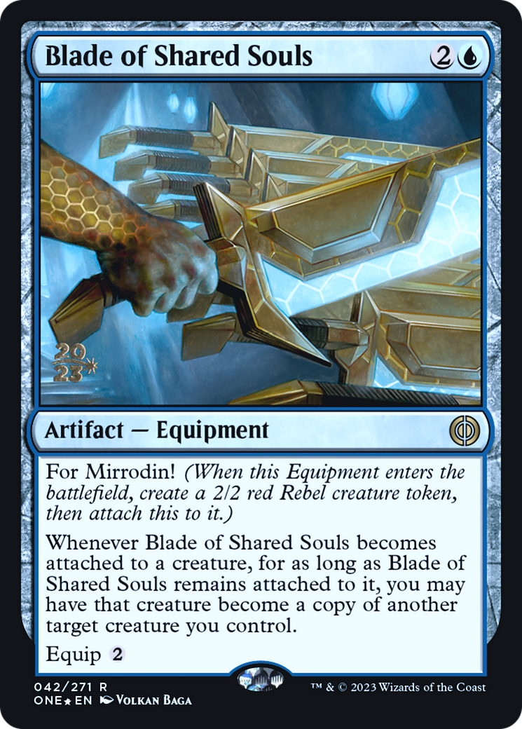 Blade of Shared Souls [Phyrexia: All Will Be One Prerelease Promos] | Card Citadel