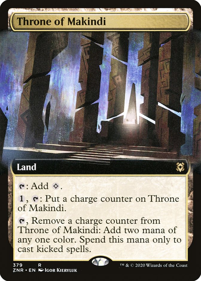 Throne of Makindi (Extended Art) [Zendikar Rising] | Card Citadel