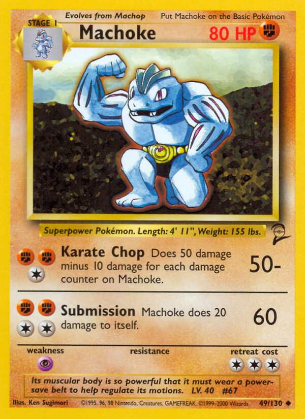 Machoke (49/130) [Base Set 2] | Card Citadel