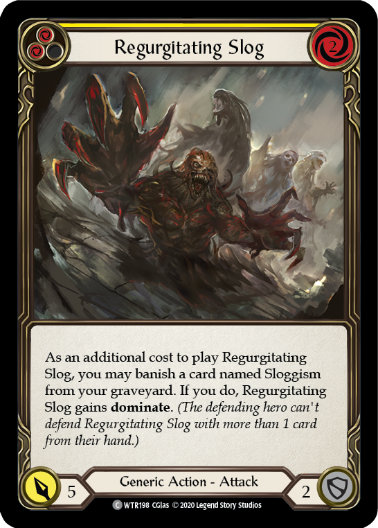 Regurgitating Slog (Yellow) [U-WTR198] (Welcome to Rathe Unlimited)  Unlimited Normal | Card Citadel