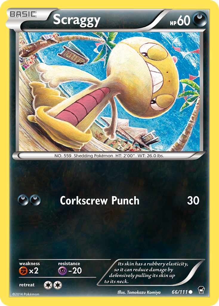 Scraggy (66/111) [XY: Furious Fists] | Card Citadel