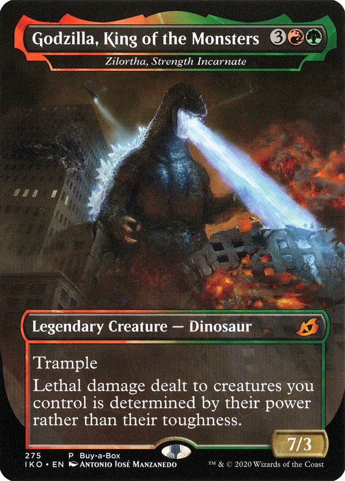 Zilortha, Strength Incarnate - Godzilla, King of the Monsters (Buy-A-Box) [Ikoria: Lair of Behemoths Promos] | Card Citadel