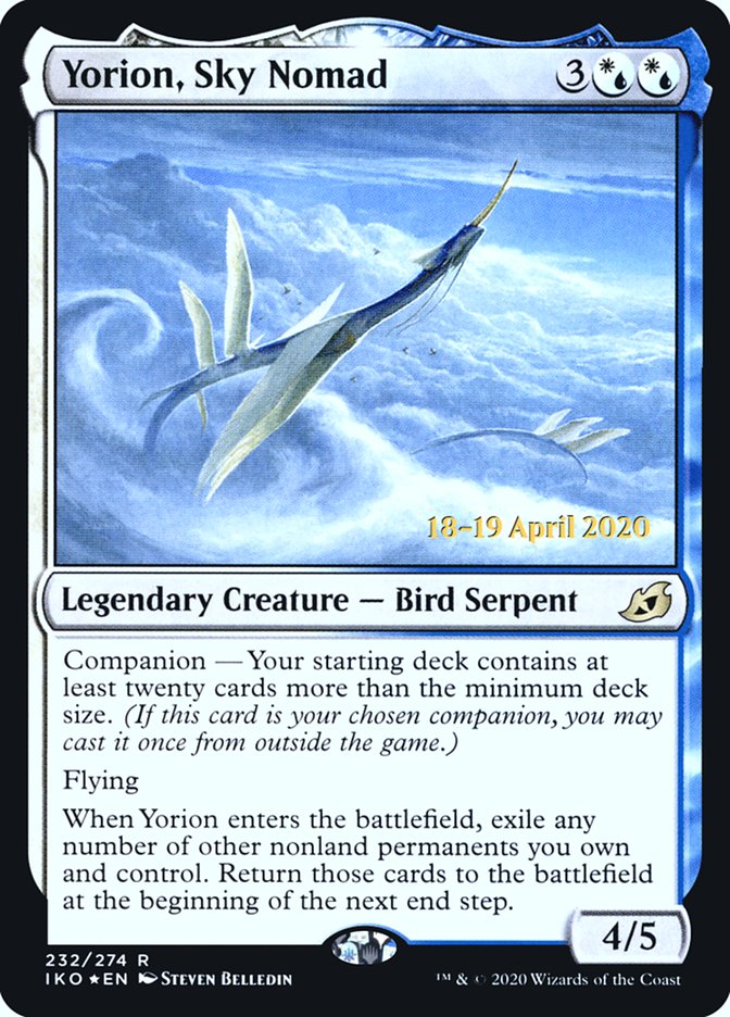 Yorion, Sky Nomad  [Ikoria: Lair of Behemoths Prerelease Promos] | Card Citadel