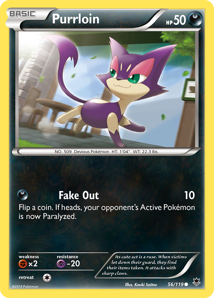 Purrloin (56/119) [XY: Phantom Forces] | Card Citadel