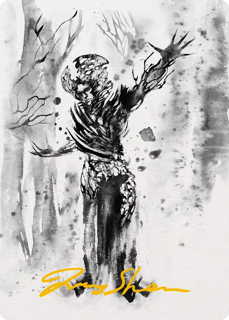 Rustvine Cultivator Art Card (Gold-Stamped Signature) [Phyrexia: All Will Be One Art Series] | Card Citadel