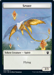 Spirit (003) // Thopter Double-sided Token [Innistrad: Crimson Vow Commander Tokens] | Card Citadel