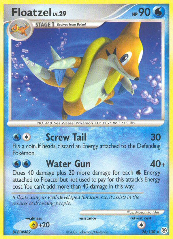 Floatzel (26/130) [Diamond & Pearl: Base Set] | Card Citadel