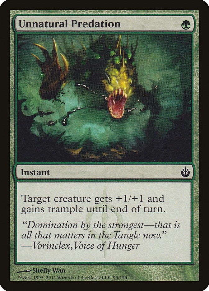 Unnatural Predation [Mirrodin Besieged] | Card Citadel