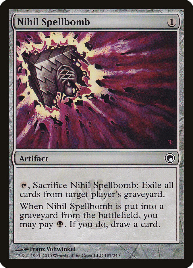 Nihil Spellbomb [Scars of Mirrodin] | Card Citadel