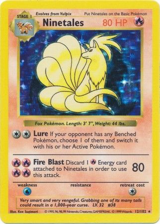 Ninetales (12/102) [Base Set Shadowless Unlimited] | Card Citadel