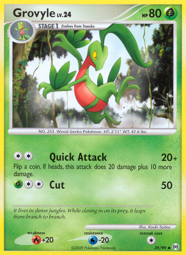 Grovyle (39/99) [Platinum: Arceus] | Card Citadel