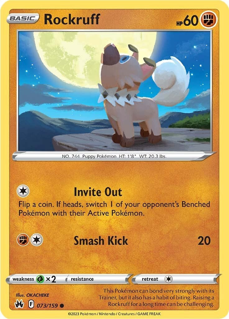 Rockruff (073/159) [Sword & Shield: Crown Zenith] | Card Citadel