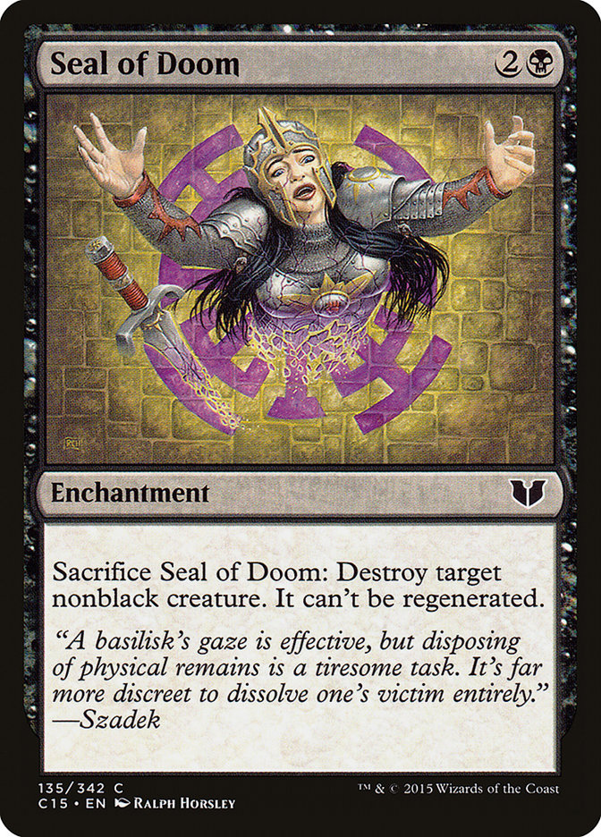 Seal of Doom [Commander 2015] | Card Citadel