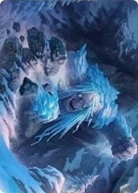 Icehide Troll Art Card [Kaldheim: Art Series] | Card Citadel