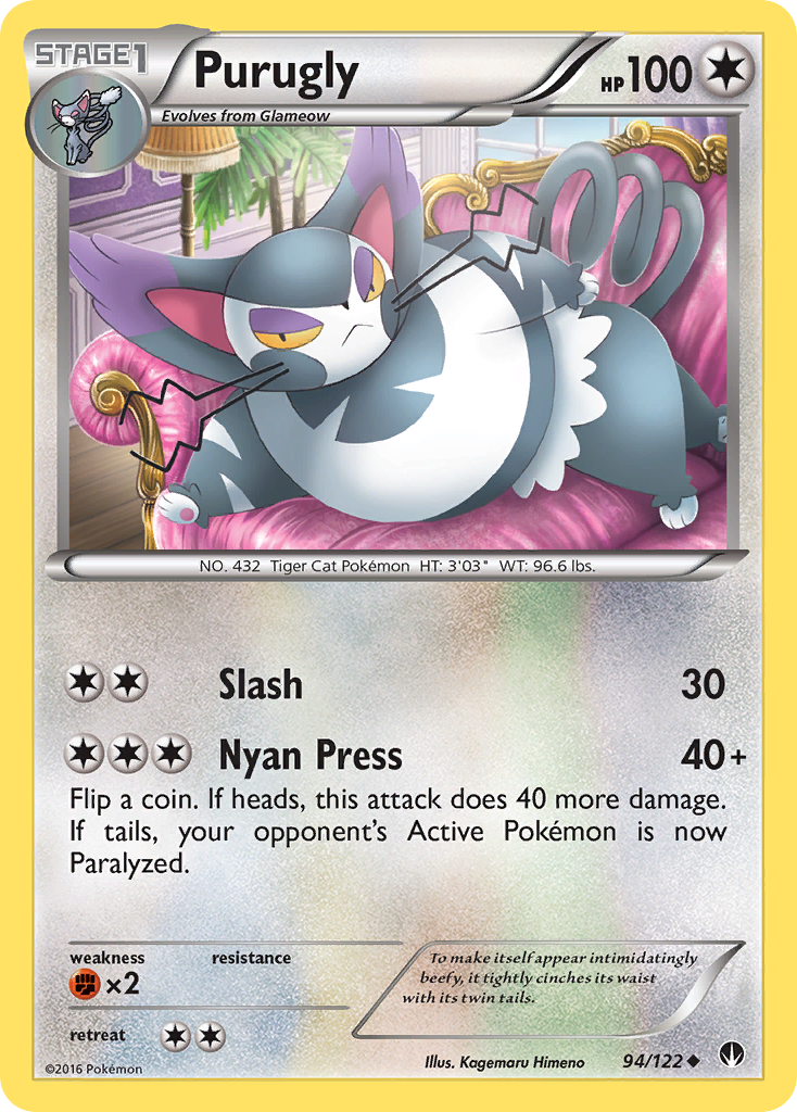 Purugly (94/122) [XY: BREAKpoint] | Card Citadel