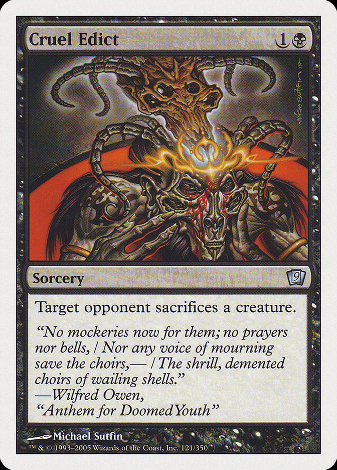 Cruel Edict [Ninth Edition] | Card Citadel