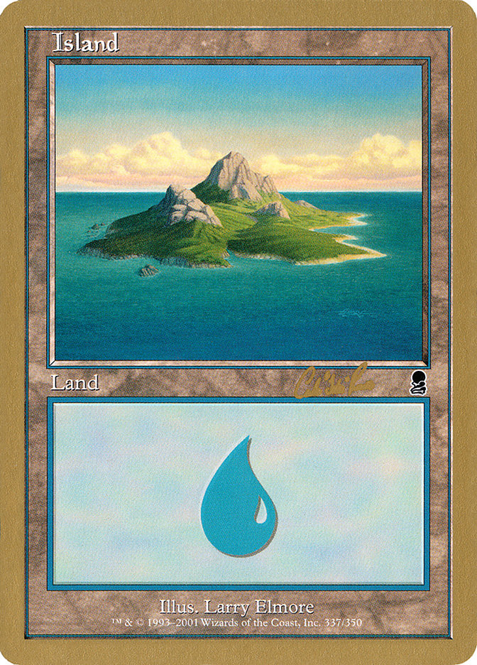 Island (cr337a) (Carlos Romao) [World Championship Decks 2002] | Card Citadel