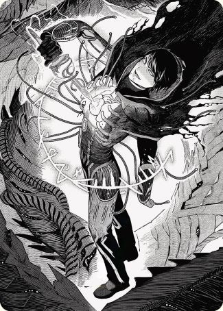 Jace, the Perfected Mind 2 Art Card [Phyrexia: All Will Be One Art Series] | Card Citadel