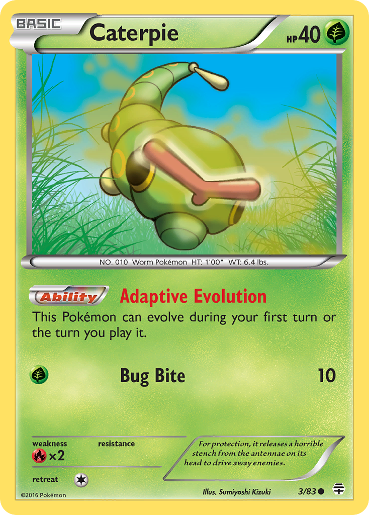 Caterpie (3/83) [XY: Generations] | Card Citadel