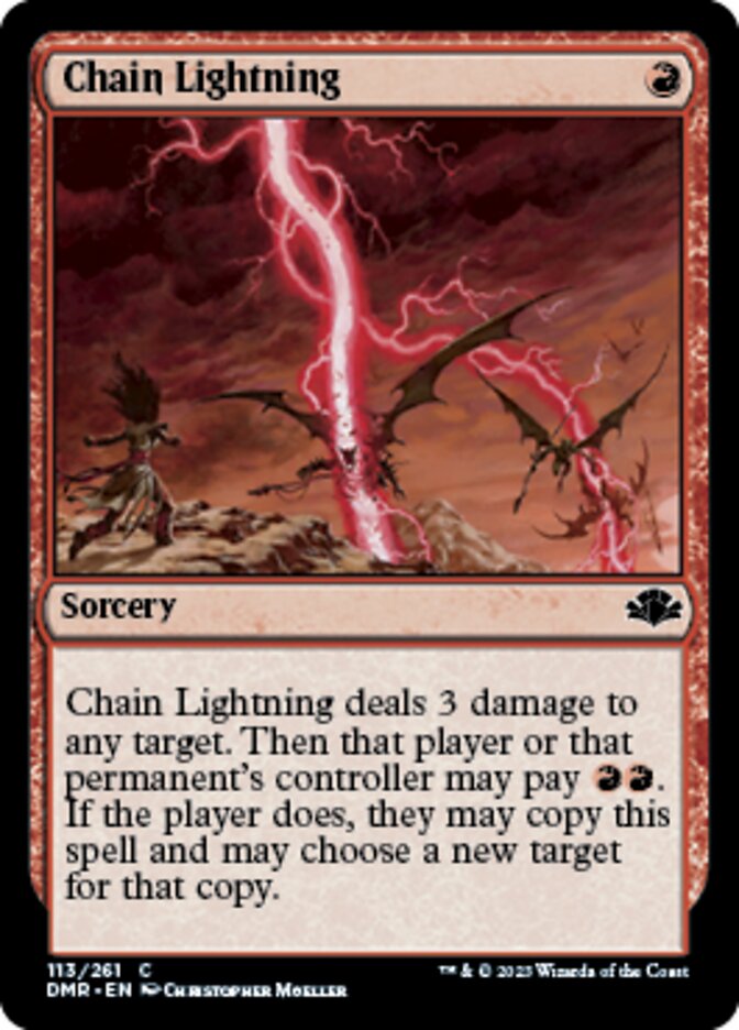 Chain Lightning [Dominaria Remastered] | Card Citadel