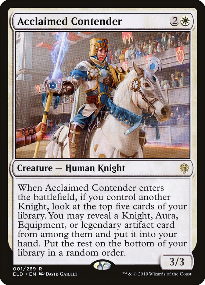 Acclaimed Contender [Throne of Eldraine] | Card Citadel