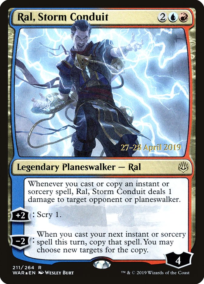 Ral, Storm Conduit  [War of the Spark Prerelease Promos] | Card Citadel