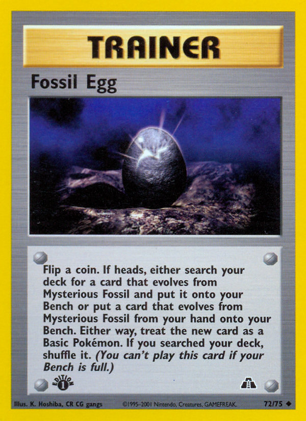 Fossil Egg (72/75) [Neo Discovery 1st Edition] | Card Citadel