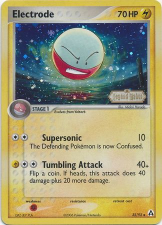 Electrode (32/92) (Stamped) [EX: Legend Maker] | Card Citadel