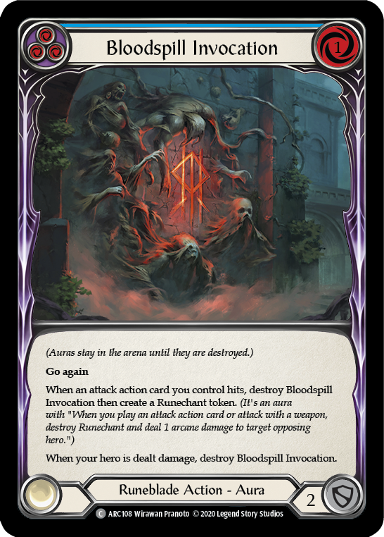 Bloodspill Invocation (Blue) [ARC108] Unlimited Rainbow Foil | Card Citadel