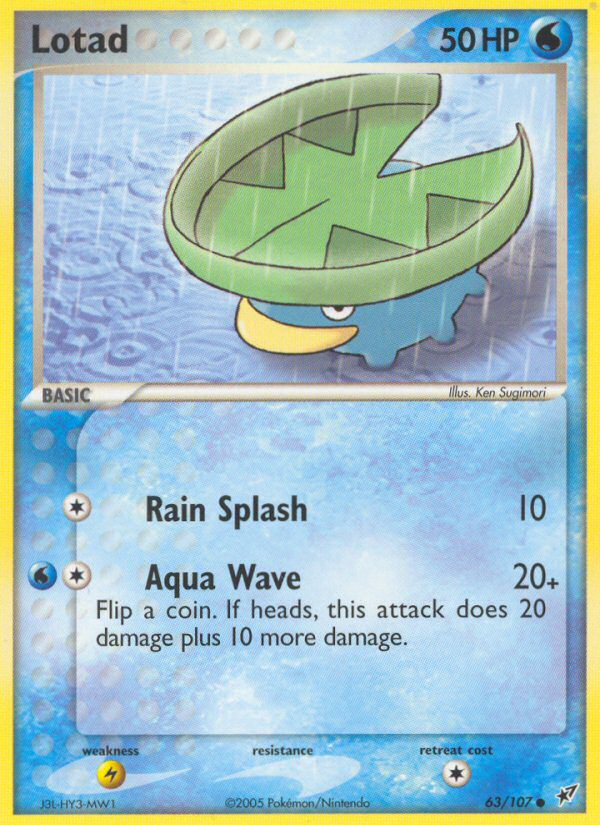 Lotad (63/107) [EX: Deoxys] | Card Citadel