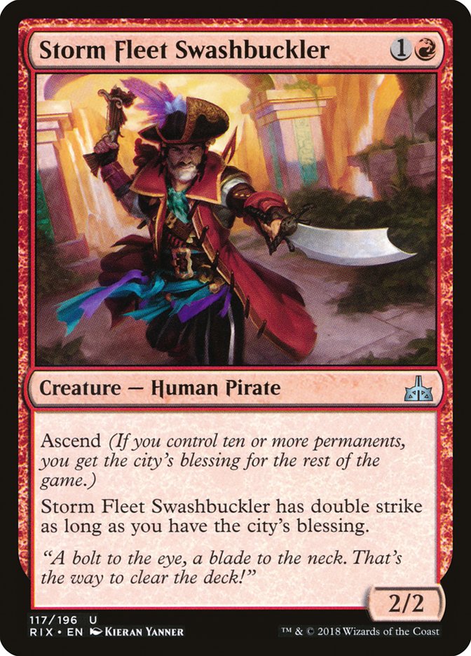 Storm Fleet Swashbuckler [Rivals of Ixalan] | Card Citadel