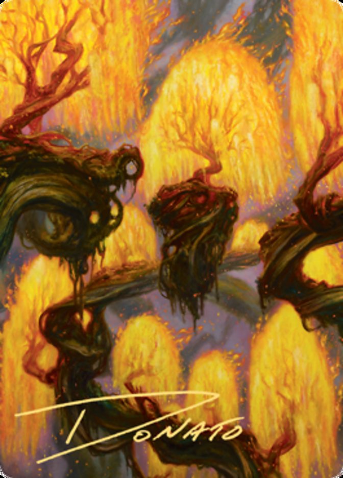 Grove of the Burnwillows Art Card (Gold-Stamped Signature) [Zendikar Rising Art Series] | Card Citadel