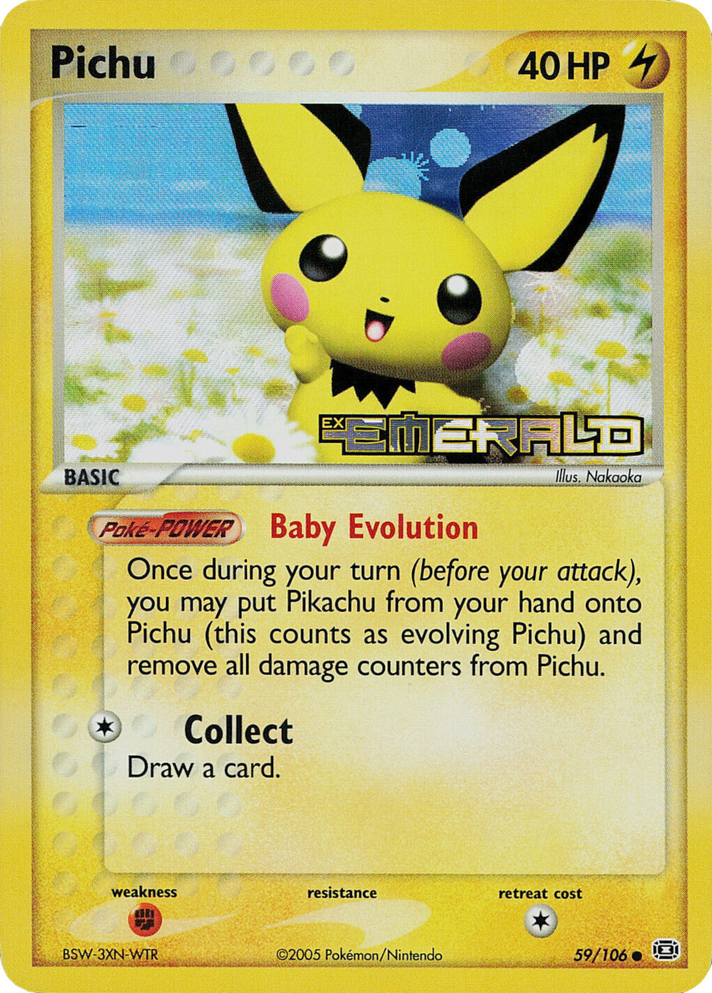 Pichu (59/106) (Stamped) [EX: Emerald] | Card Citadel