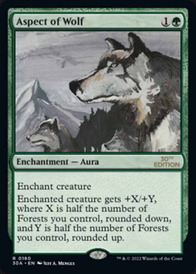 Aspect of Wolf [30th Anniversary Edition] | Card Citadel