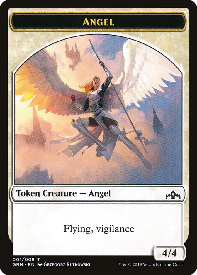 Angel Token [Guilds of Ravnica Tokens] | Card Citadel